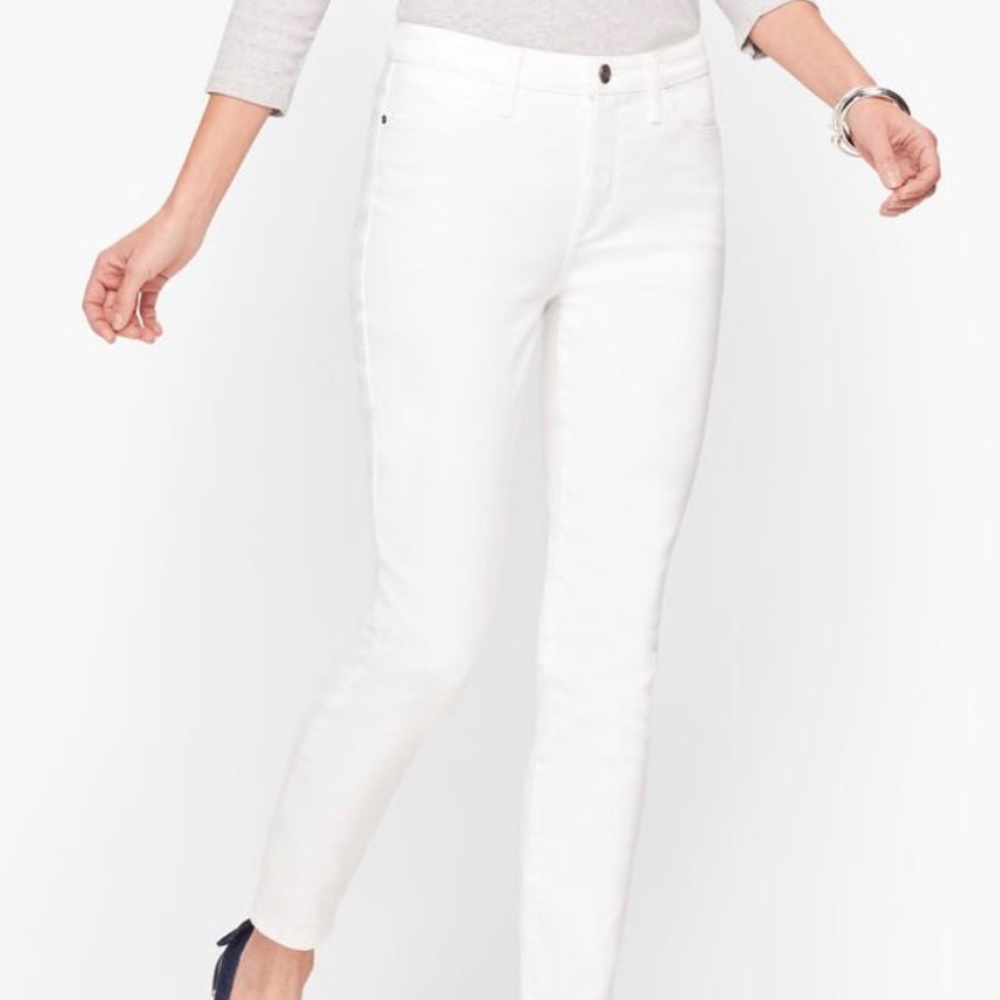 Talbots Petite White High-Rise Jegging